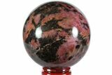 Beautiful, Rhodonite Sphere - Madagascar #78804-1